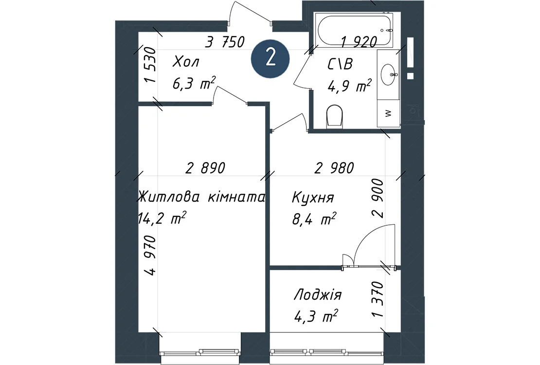 Квартира №2-2