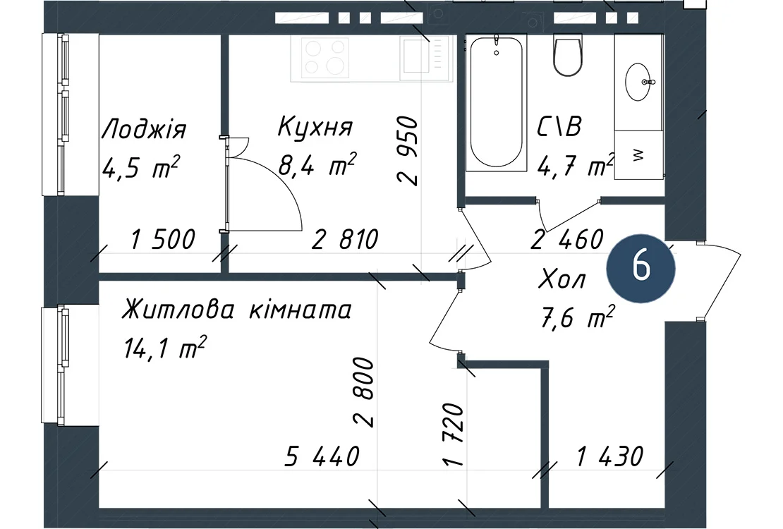 Квартира №2-6
